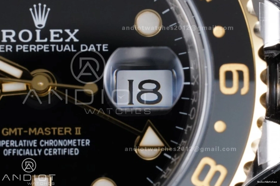 SS ARF Super GRNR 881 Bracelet CHS GMT-Master Dial Weight) II SH3285 (Gain Edition YG Best Black WeatherProof on 126713 New Clone 1:1 0424